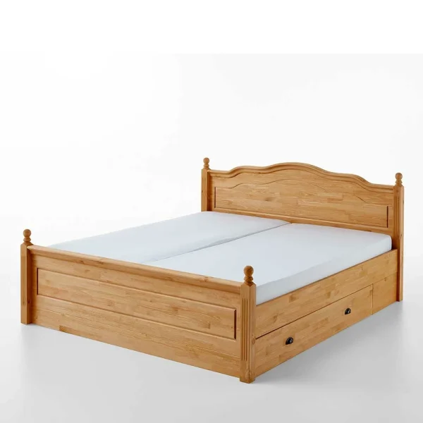 180×200 Landhaus Bett Mit Stauraum – Ulderan 3