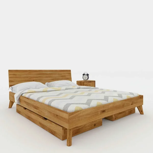 190cm Langes Doppelbett Mit Schubkästen – Eavy 3