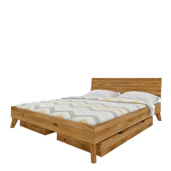 190cm Langes Doppelbett Mit Schubkästen – Eavy 1