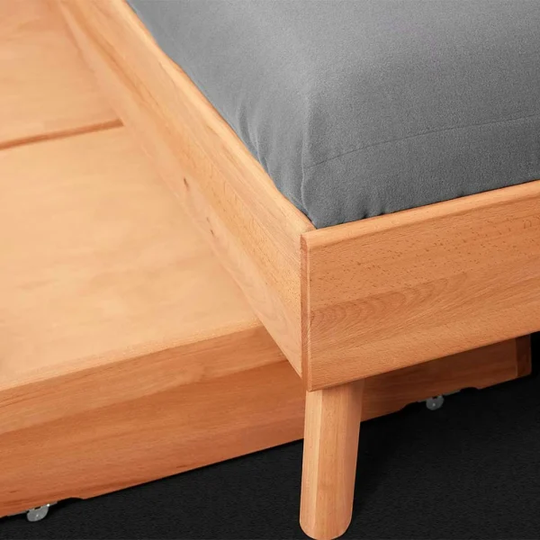 210cm Langes Doppelbett Gestell Aus Holz – Junola 6