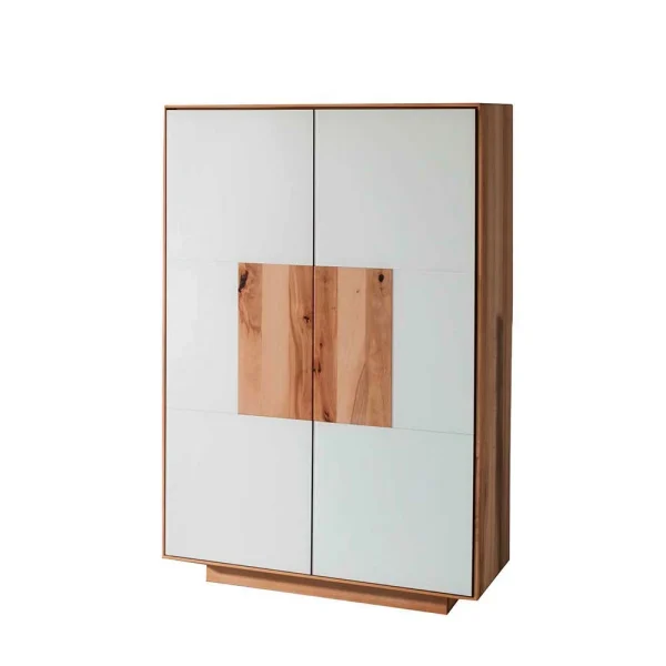 72×112 Design Schuhschrank In Weiß Glas – Mandrey I 1