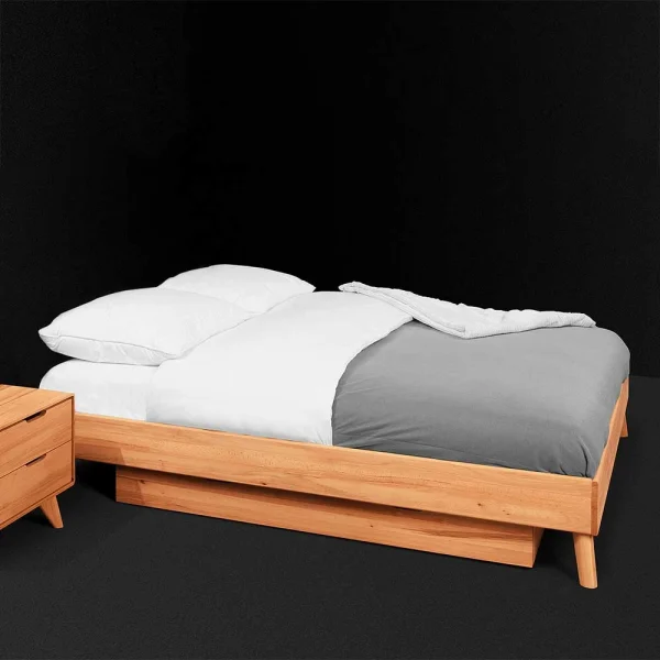 Elegantes Einzelbett Gestell Mit Bettkasten – Junola 1