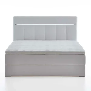 Kunstleder Boxspringbett Mit Kopfteil Beleuchtung – Meet 14