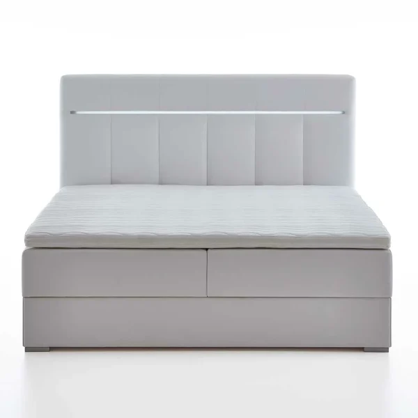 Kunstleder Boxspringbett Mit Kopfteil Beleuchtung – Meet 5