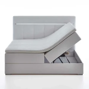 Kunstleder Boxspringbett Mit Kopfteil Beleuchtung – Meet 16