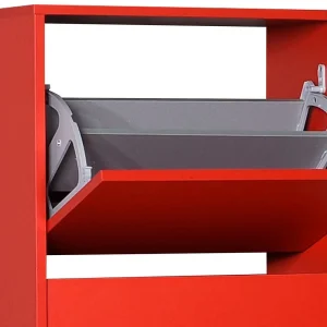 Roter Schrank Für Schuhe 51x119x26 Cm – Adine 12