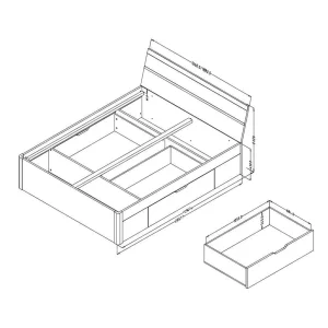 Weißes Bett Mit Stauraum – Modern – Wutan 16